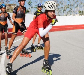 La patinadora Haila Brunet se agenció ocho medallas en igual cantidad de eventos.