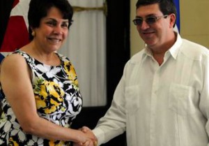 La canciller hondureña, Mireya Agüero se encuentra de visita oficial en Cuba.