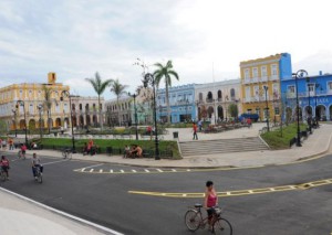 La reconstrucción total del parque Serafín Sánchez constituye una de las principales obras por el aniversario 500 de la ciudad.