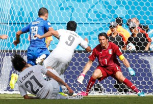 Uruguay logró un espectacular triunfo ante Italia.