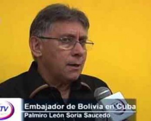 El embajador boliviano ratificó el agradecimiento por el apoyo de Cuba a su país.