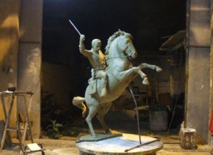 La maqueta será inaugurada en el taller de Felix Madrigal como homenaje al prócer espirituano.