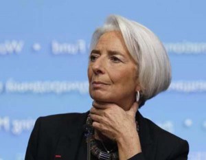 Christine La­garde, directora general del FMI.