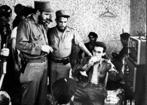 Fidel Castro al frente de la operación que derrotó, en Trinidad, la conspiración yanqui-batistiano-trujillista, el 13 de aagosto de 1959. Foto: archivo.