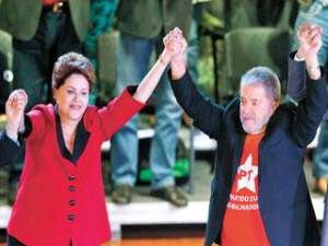 Lula se ha sumado a la campaña de la presidenta brasileña en busca de la reelección.