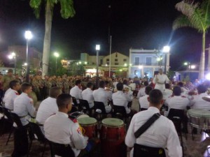 La Banda de Música dedicó el concierto a las víctimas del terrorismo y a los 56 años de creación del Frente Norte de Las Villas.