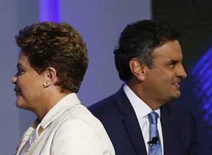 Dilma Rousseff y Aécio Neves, los dos candidatos a la presidencia de Brasil.