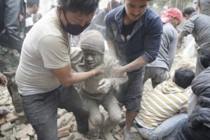 Terremoto en Nepal. Foto: EFE.