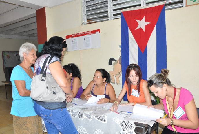 Voting in Cuba.