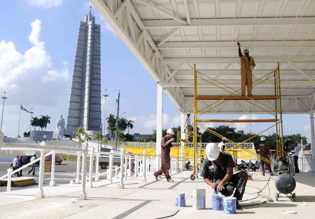 cuba, plaza de la revolucion, papa francisco, visita del papa a cuba