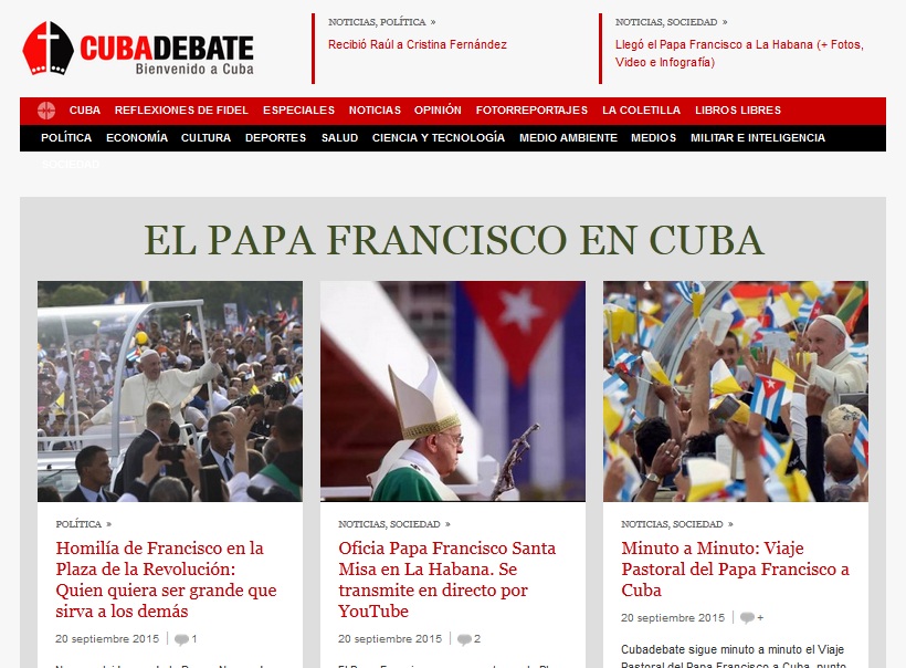 Medios nacionales reseñan la misa de La Habana.