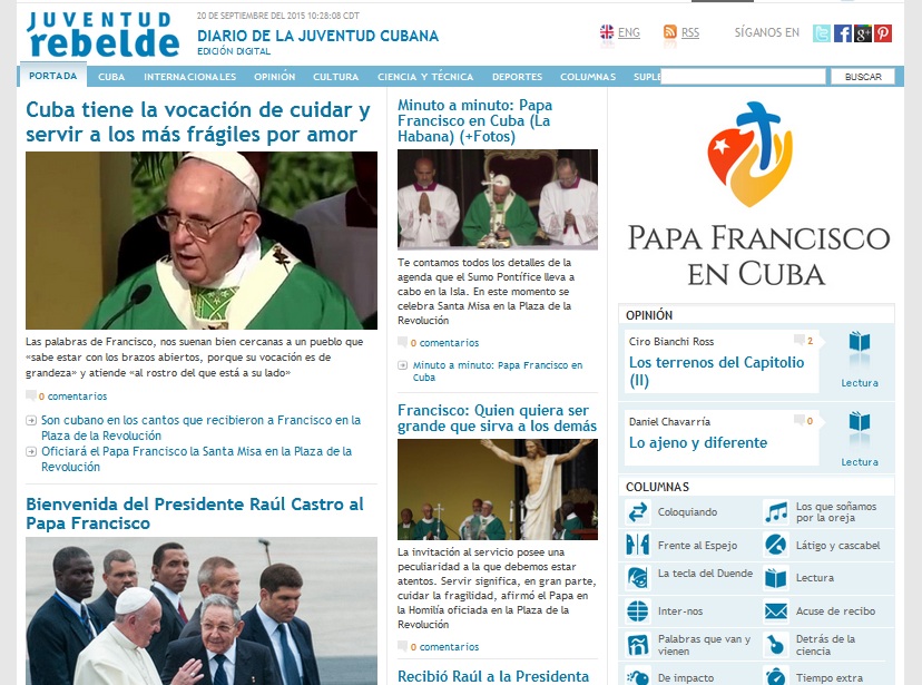 Medios nacionales reseñan la misa de La Habana.