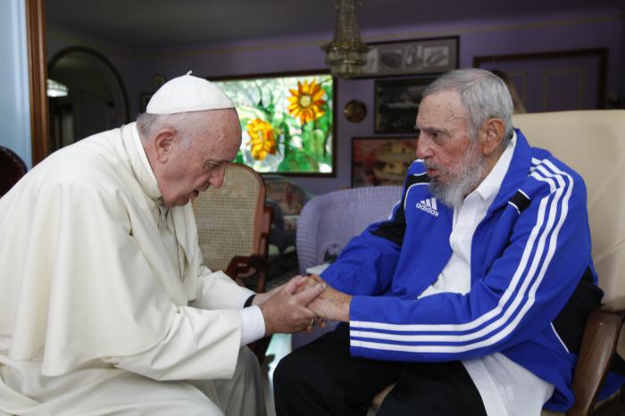 Encuentro del Papa con Fidel Castro. (Foto: Alex Castro)