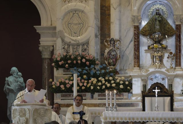 cuba, papa francisco, papa francisco en cuba, el cobre, virgen de la caridad del cobre, santa misa, santiago de cuba, raul castro