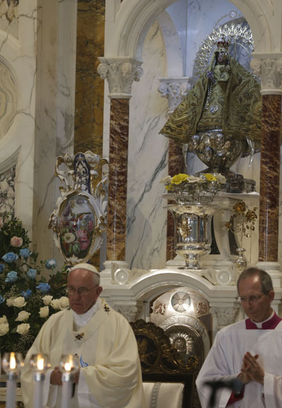 cuba, papa francisco, papa francisco en cuba, santiago de cuba, el cobre, santa misa, virgen de la caridad del cobre, raul castro, vaticano