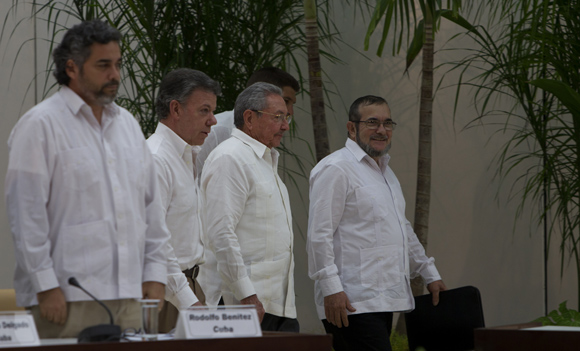 colombia, paz en colombia, farc-ep, juan manuel santos, raul castro, cuba