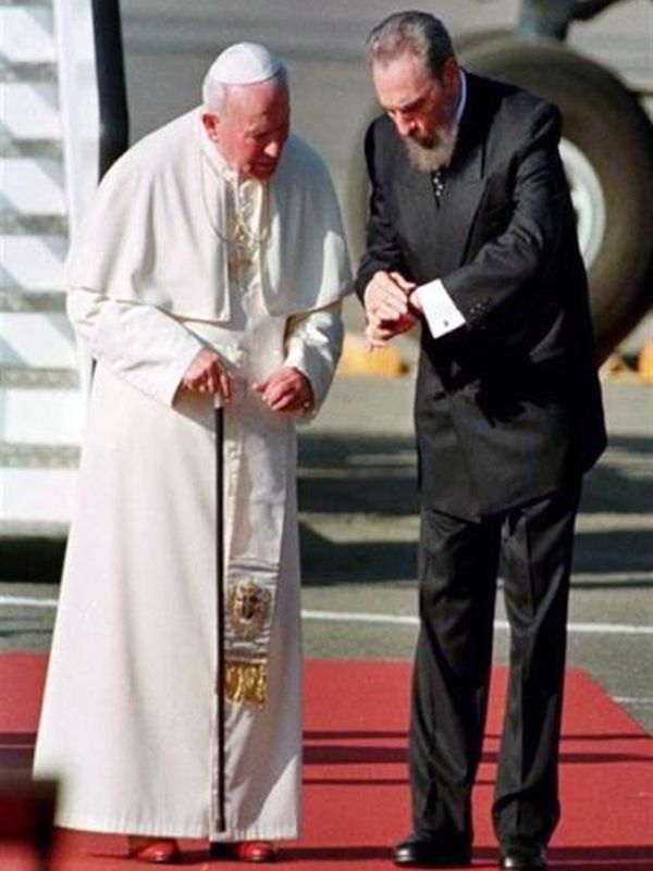 cuba, fidel castro, papa, visita del papa a cuba, santa sede, juan pablo II, papa benedicto XVI, papa francisco, 