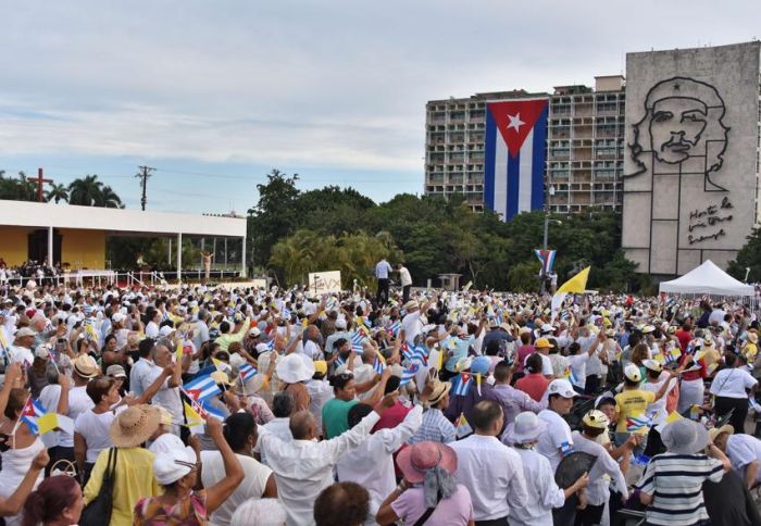 cuba, plaza de la revolucion, misa, papa francisco en cuba, raul castro, vaticano, francisco