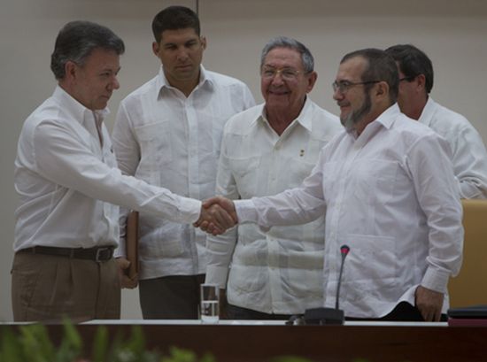 colombia, paz en colombia, farc-ep, juan manuel santos, raul castro, cuba