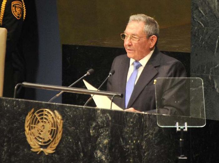 cuba, raul castro, naciones unidas, asamblea general de naciones unidas, bloqueo de estados unidos contra cuba, onu