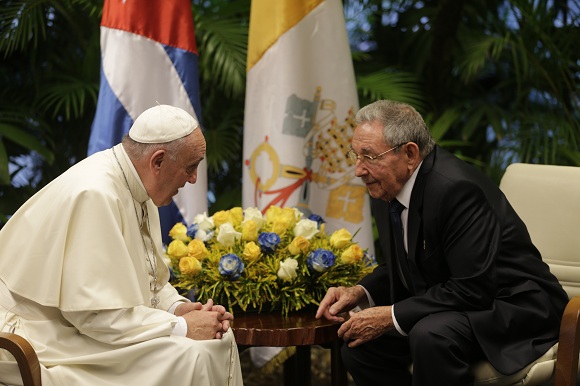 cuba, papa francisco, raul castro, palacio de la revolucion, santo pontifice, papa francisco en cuba, la habana