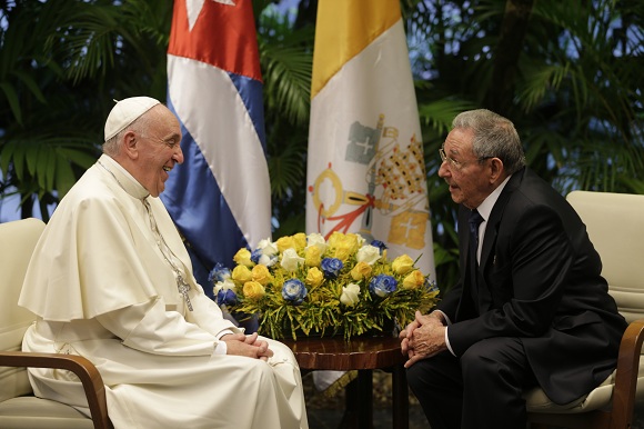 cuba, papa francisco, raul castro, palacio de la revolucion, santo pontifice, papa francisco en cuba, la habana