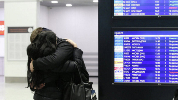 Dolor en el aeropuerto internacional de San Petersburgo. (Foto: Igor Rusak/RIA Novosti)