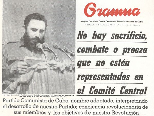 cuba, fidel castro, partido comunista de cuba, pcc, comite central, ernesto che guevara