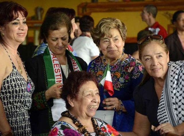 Mujeres de diferentes regiones que participan en la reunión del Secretariado Mundial de la FDIM. (Foto: ACN)