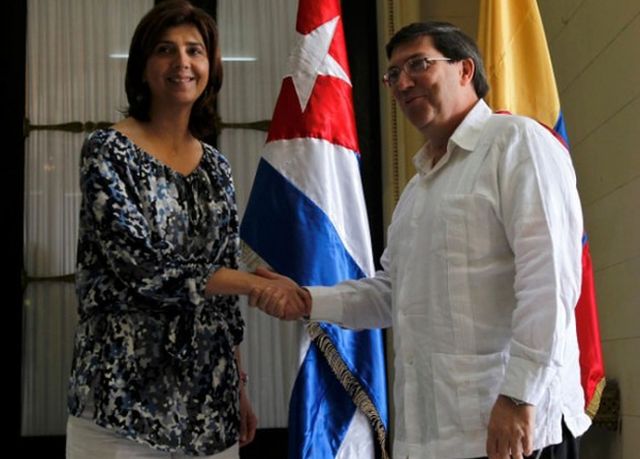 cuba, colombia, ecuadir, bruno rodriguez, maria angela holguin, canciller de cuba, canciller de colombia