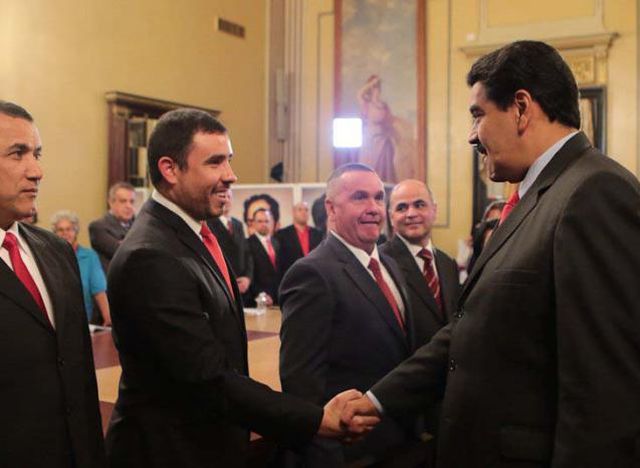 El presidente Maduro saludó a nuevos miembros de su gabinete. (Foto: Prensa Presidencial)