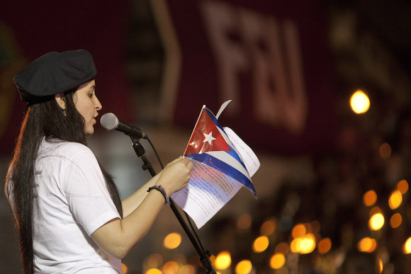 cuba, marcha de las antorchas, jose marti, raul castro, la habana