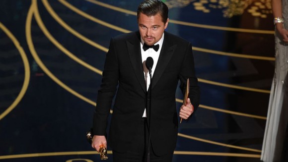 Leonardo DiCaprio fue galardonado como mejor actor por The Revenant.