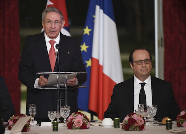 cuba, francia, raul castro, françois hollande