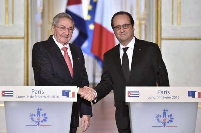 cuba, francia, raul castro, françois hollande