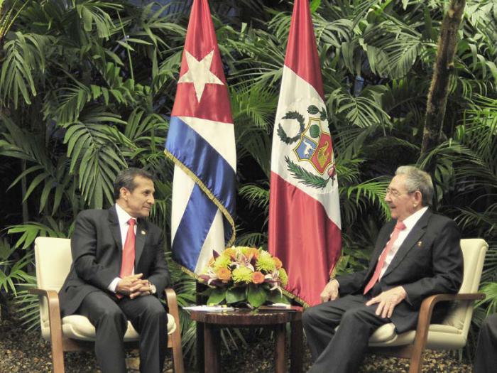 cuba, peru, raul castro, ollanta humala