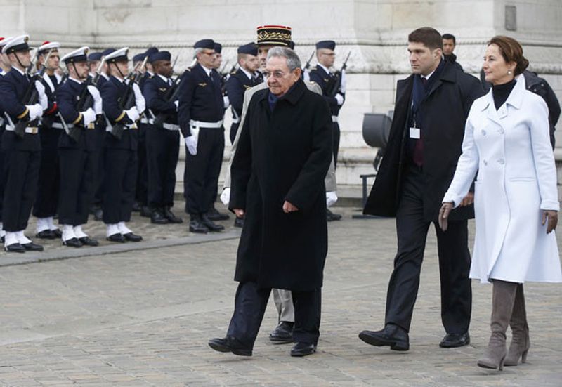 cuba, francia, raul castro, françois hollande