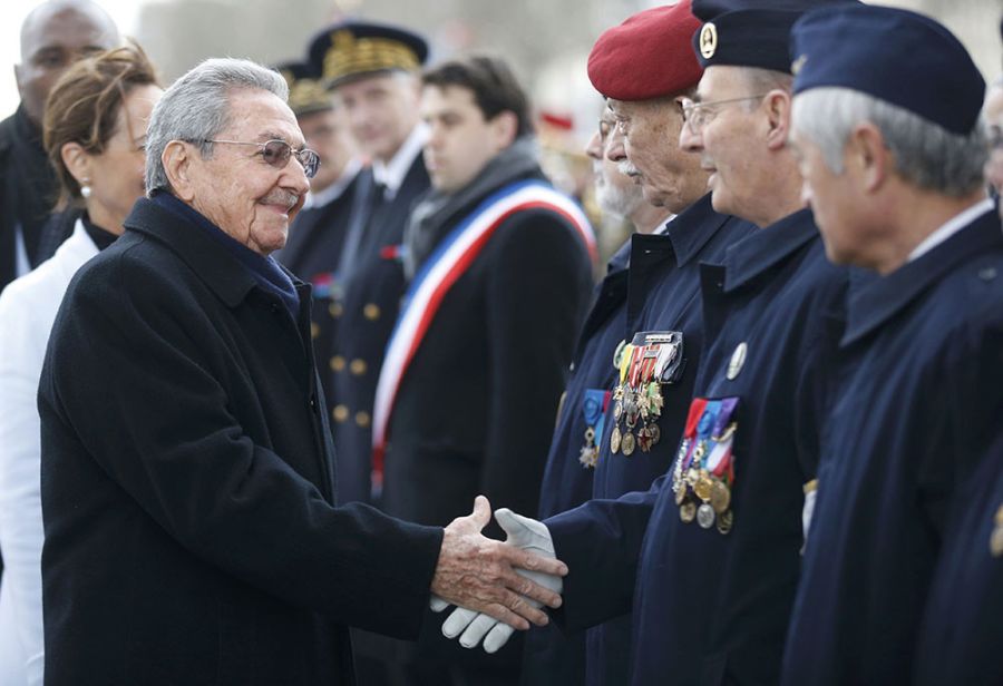 cuba, francia, raul castro, françois hollande