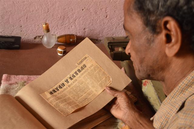 Como corresponsal para Escambray, Zamora reflejó el acontecer cultural de Trinidad.