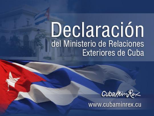 La cancillería reiteró el firme compromiso de la isla de continuar contribuyendo en todo lo posible al logro de un acuerdo final entre el gobierno de Colombia y el ELN.