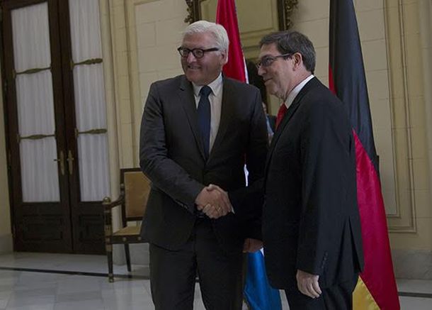 La visita de Bruno Rodríguez cumplimenta una invitación que le hiciese Steinmeier, mientras estuvo en Cuba el pasado año.