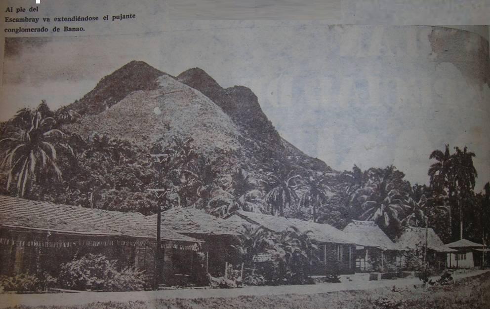 Vista de Banao en la década del 60 del siglo pasado. (Foto: Archivo)