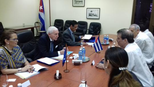 Abelardo Moreno recibió al Director General de la Organización Internacional para las Migraciones .