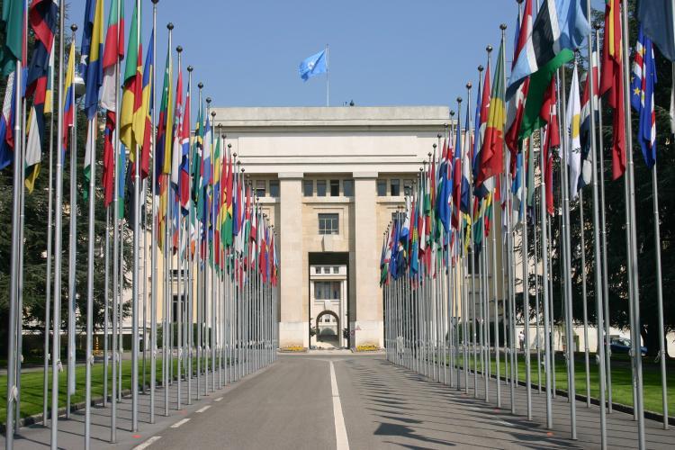 Oficina de la ONU en Ginebra, Suiza.