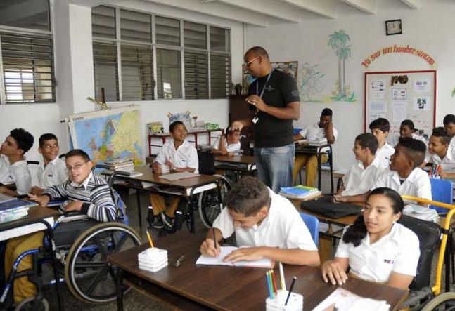 La escuela Solidaridad con Panamá es uno de los alrededor de 365 centros de enseñanza especial que existen en Cuba. (Foto: Alberto Borrego)