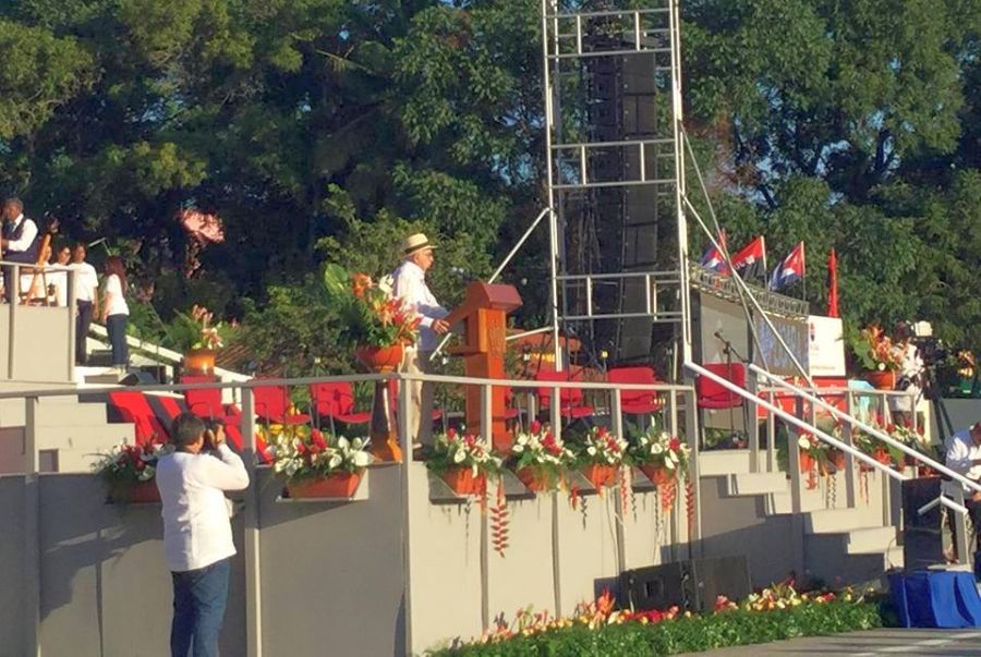 Machado aludió a la vigencia del discurso de Fidel hace 30 años en Sancti Spíritus. (Foto: Marlys Rodríguez/ Escambray)