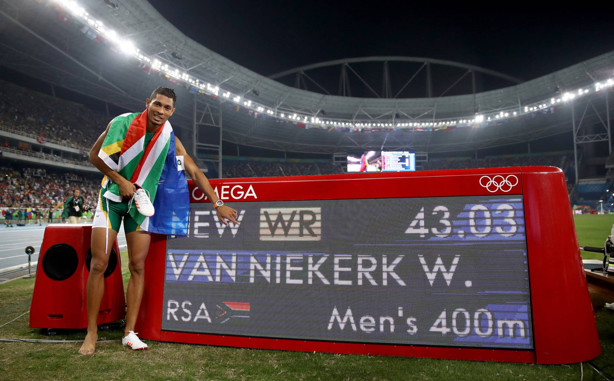 Wayde van Niekerk y su récord del mundo en los 400 metros.