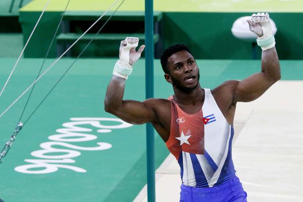 Manrique Larduet registró una favorable actuación en la gimnasia artística. (Foto: ACN)