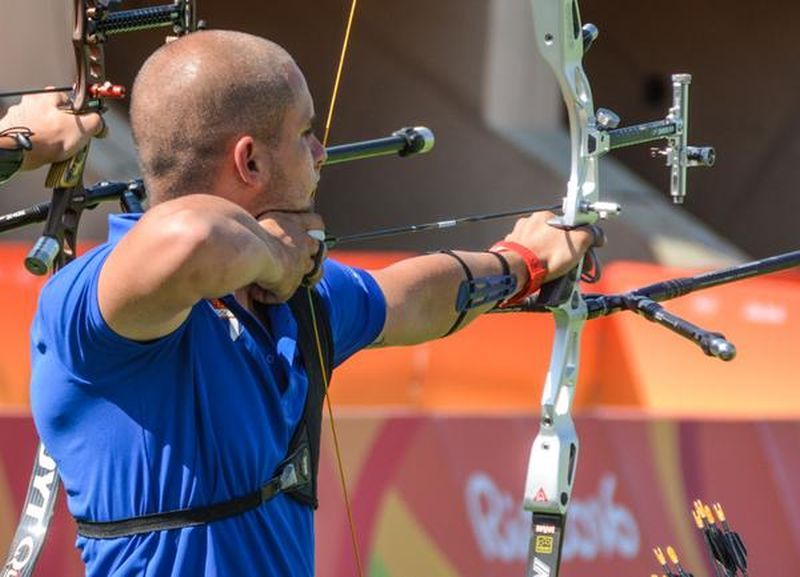 Adrián Puente, de Tiro con Arco, primer atleta cubano en competir en los XXXI Juegos Olímpicos , en el Sambodromo de Rio de Janeiro, en Brasil, el 5 de agosto de 2016.ACN FOTO/Marcelino VÁZQUEZ HERNÁNDEZ