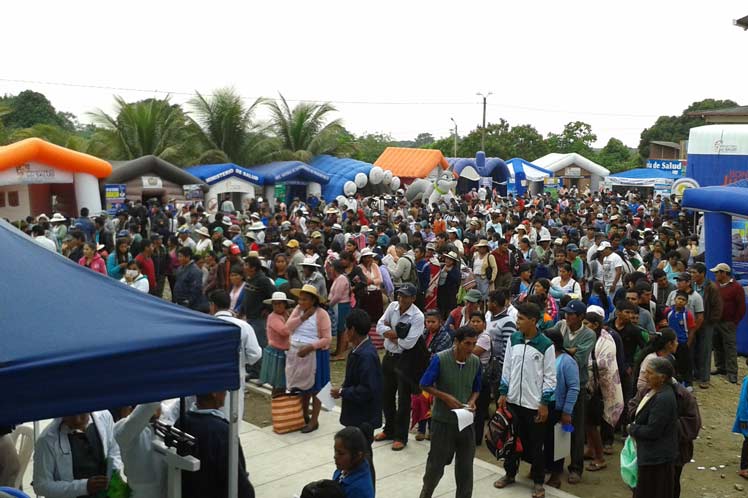 La iniciativa forma parte de una amplia jornada para conmemorar el onomástico de Fidel y el aniversario 191 de la independencia de Bolivia. (Foto: PL)